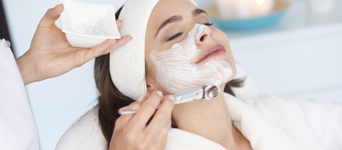 Beautiful woman at the spa salon